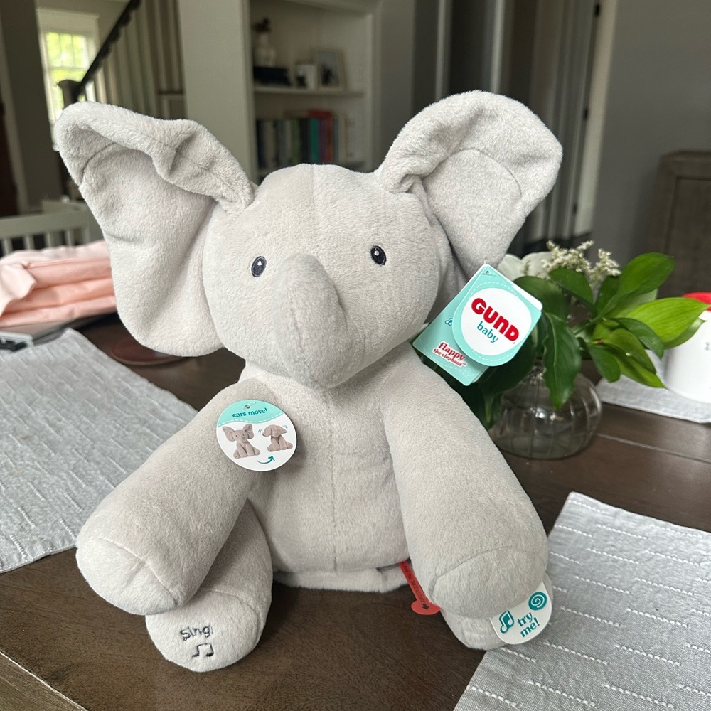 GUND Baby Flappy the Elephant Musical Plush